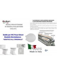 MONTEBIANCO SITZ AUS GEGOSSENEM WEISSEN COLBAM