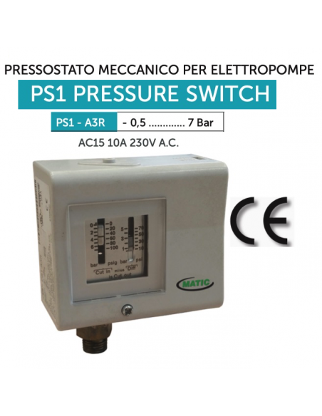 PRESSOSTATO ALCO 0,5*8 PS1-A3R