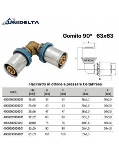 GOMITO 90' INTERMEDIO D.63mm
